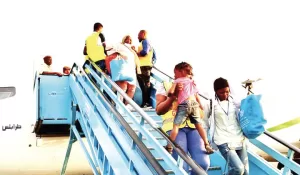 Returnees Nigerians  from Libya