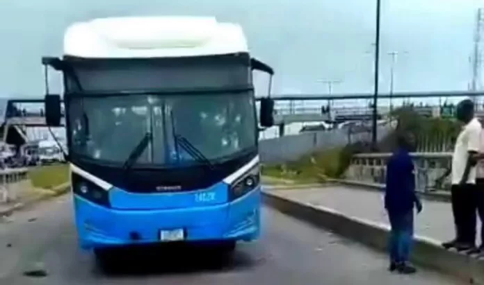 Lagos driver flees as BRT bus hits Air Force officer