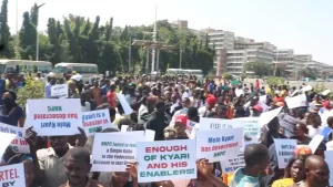 Protesters Storm National Assembly, Demand Kyari’s Sacking and Probe into Alleged Refinery Sabotage