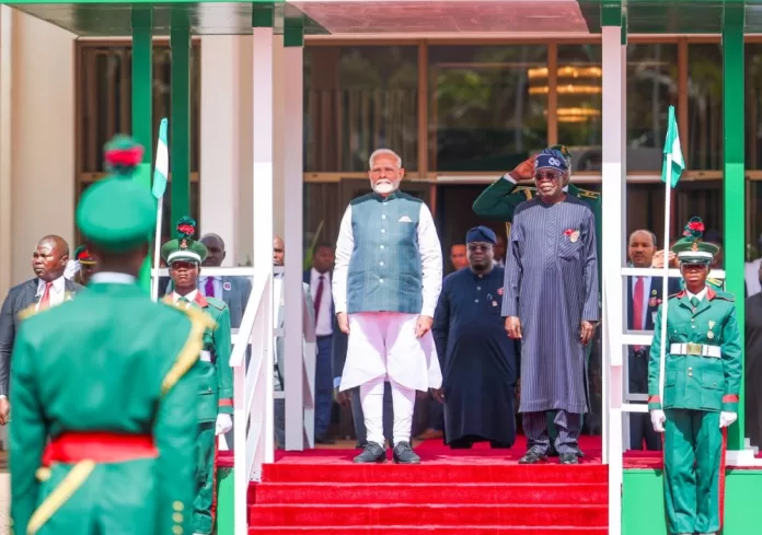 Tinubu confers national honour of GCON on Indian PM Modi