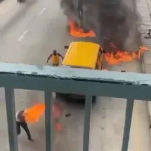 LASTMA set on fire