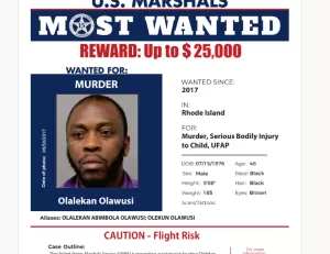 U.S. Marshals Offer $25,000 Reward On Nigerian Fugitive 