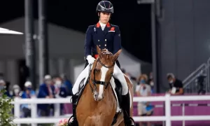 Three-time Olympic gold medallist suspended after horse-whipping scandal