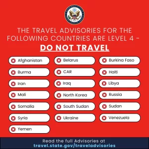 US Issues ‘Do Not Travel’ Advisory For 7 African Countries